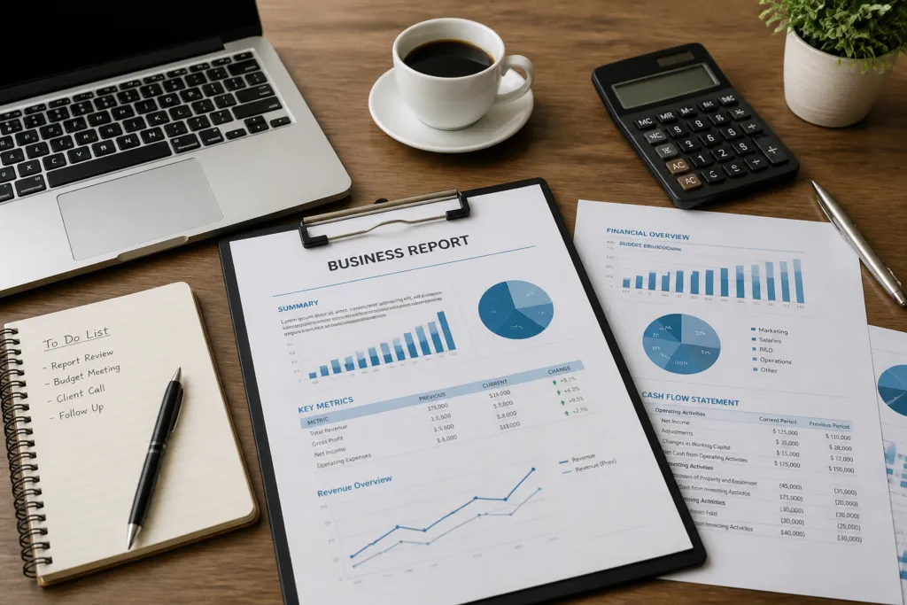 business documents desk