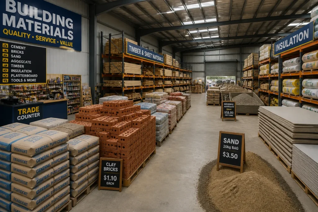 warehouse building materials shop