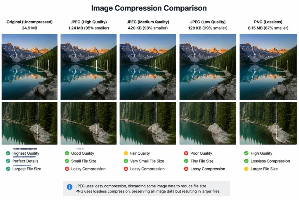 image compression comparison