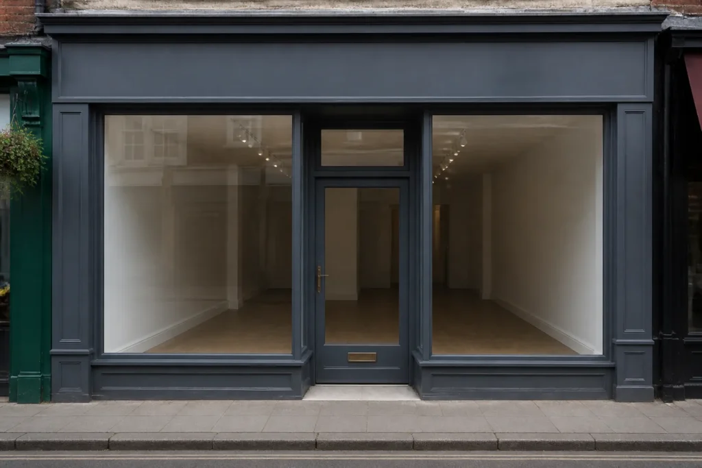 empty shop storefront